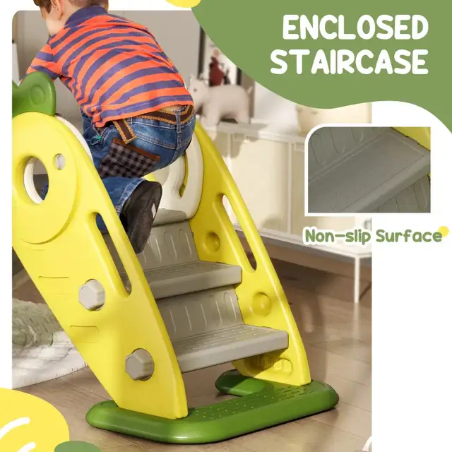 3 in 1 Foldable Toddler Slide with Basketball Hoop, Climber, for in Toys in Markham / York Region - Image 7