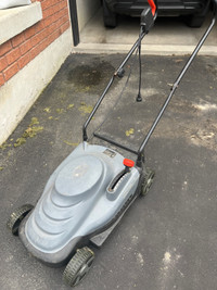 18" electric corded lawn mower, 8 height settings