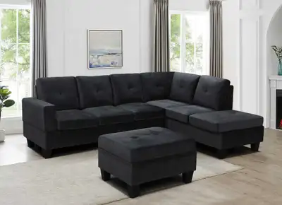 Black Sectional Sofa, View more
