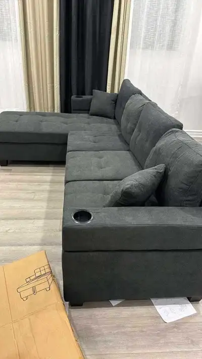 Gather and lounge 4 seater fabric sofa , View more