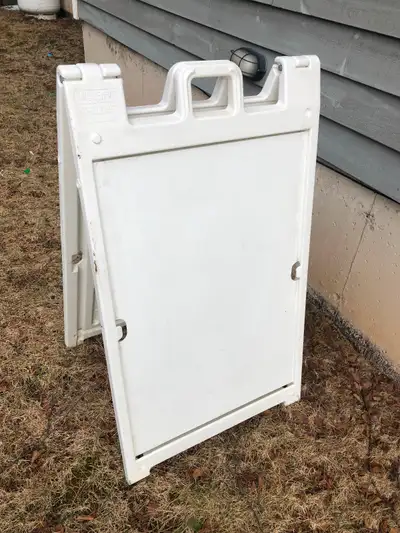 As seen in picture. Size: Width: 27" Height: 46" Sign Area: Width: 24" Height: 36" Located by Dal ca...