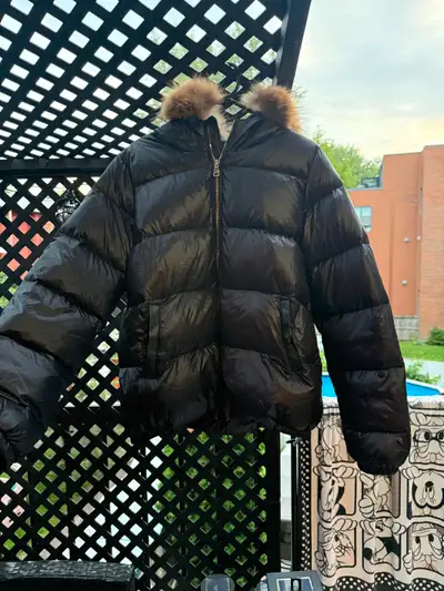 Manteau vrai fourrure mpompon, View more