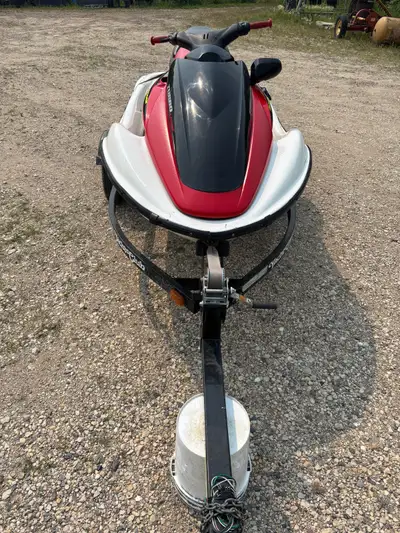 Selling my used Honda Aquatrax personal watercraft with trailer. New battery 2025. Runs, no issues....