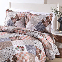 New! Boho King Size Quilt and Pillow Shams