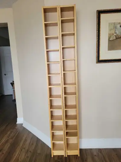 2 ikea Billy CD/media shelving units, View more