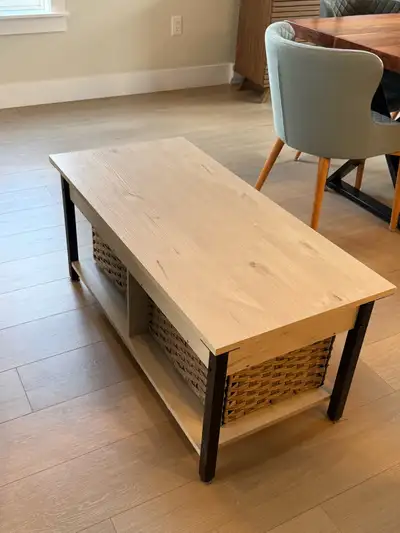 Lift top coffee table, View more