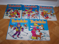 5 hardcover - vintage TWINKLE Annual for Girls