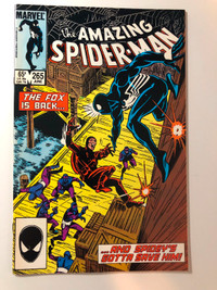 1st Silver Sable in Amazing Spider-man #265 comic approx. 9.0