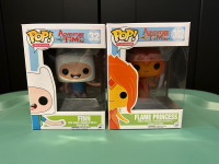 Adventure Time Funko Pop Set Finn 32 and Flame Princess 302