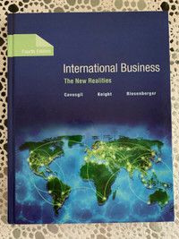INTERNATIONAL BUSINESS 4TH ED - CAVUSGIL / KNIGHT / RIESENBERGER