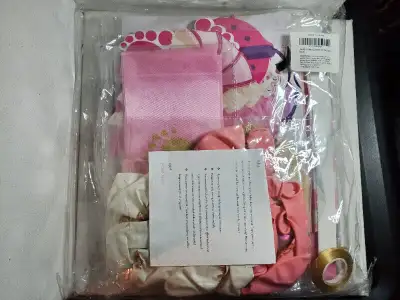Paxix baby girl party supplies set/ensemble fête bébé fille neuf, View more