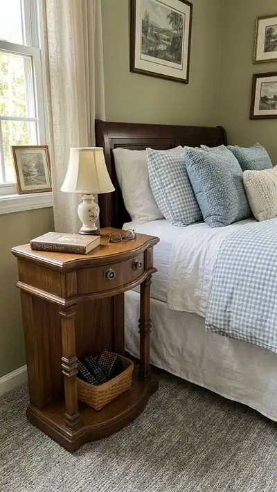 Traditional Wood End Table / Nightstand, View more
