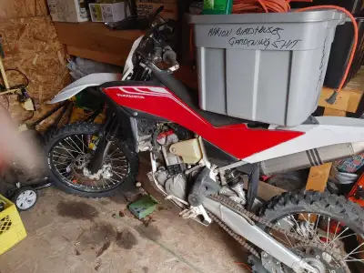 I'm selling a 2012 Husqvarna TLC BMW motorcycle, perfect for off-road adventures! This bike is in us...