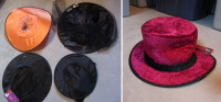 Variety of Brand New Hats For Halloween - Witch & Top Hat