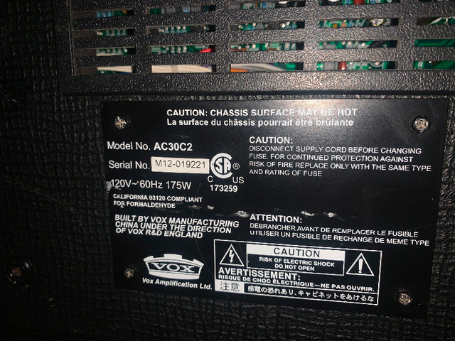 Vox AC30C2 for sale, asking $900 in Amps & Pedals in Mississauga / Peel Region - Image 4