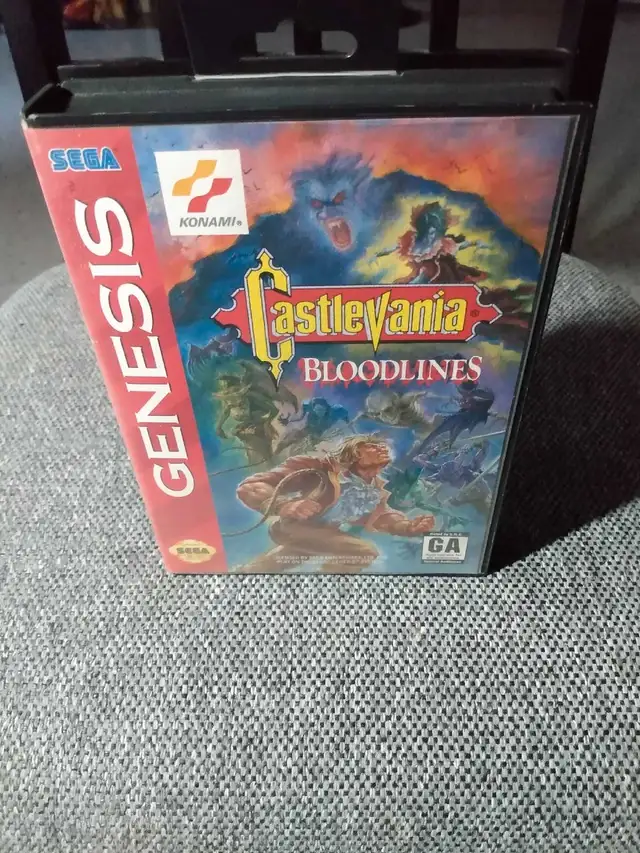 ✝️CIB SEGA Genesis CASTLEVANIA BLOODLINES see pics628632850688011213