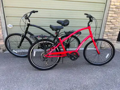 His and Hers Trek Townie Electra 7d bicycles, View more