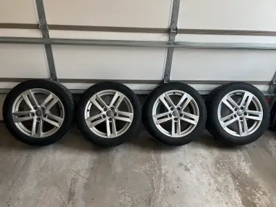 Set of 4 OEM winter tires with rims. Dunlop SP Winter Sport 4D 17” rims. Used for 1.5 seasons really...