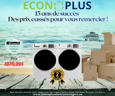 EconoPlus Dartmouth Sale! Kenmore Front Load Washer&Dryer - NEW, View more