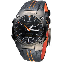 SEIKO Sportura H023 World Timer Analog-Digital Watch
