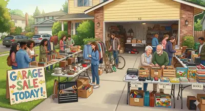 Garage Sale - 75% off Retail Inventory + Used Household Items, View more