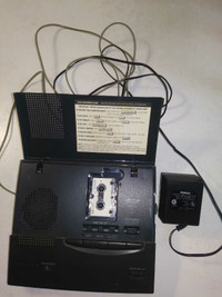 Vintage GE Telephone answer machine,mini tape casette