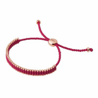 Links of London - Rose Gold Fuchsia Mini Friendship Bracelet