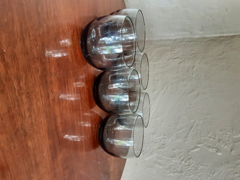 MCM Vintage Roly Poly Glassware set of 6 Arts & Collectibles
