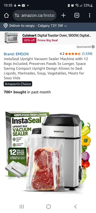 InstaSeal Upright Vacuum Sealer, View more