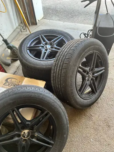 These RTX rims and tires are a sleek and stylish set, perfect for upgrading your vehicle's look and...