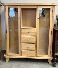 Display Cabinet - Unfinished Solid Maple