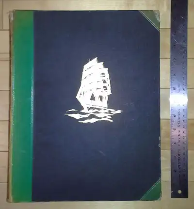 This auction is for a massive vintage art book entitled “DIE SEE in Gemälden deutscher Maler. 53 Gem...