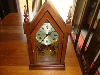 CATHEDRAL STYLE WOOD CLOCK