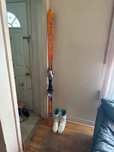 Skis and female ski boots, View more