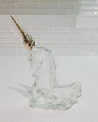 Glass unicorn   bottle