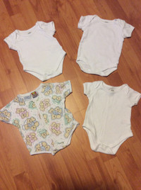 5 Diaper shirts - size 6-9 months