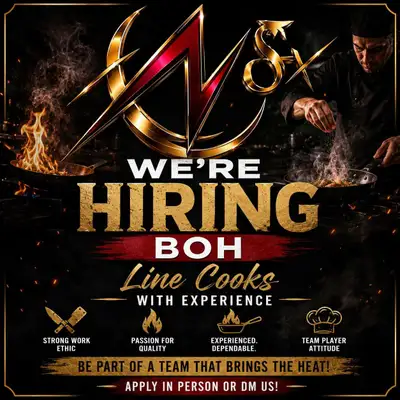 We're Hiring BOH, View more
