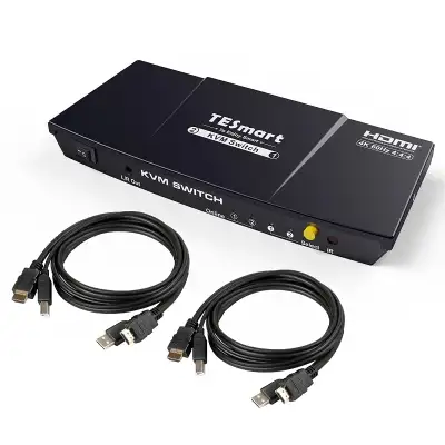 *New (Reg. $220)* TESmart 2x1 HDMI KVM Switch, View more