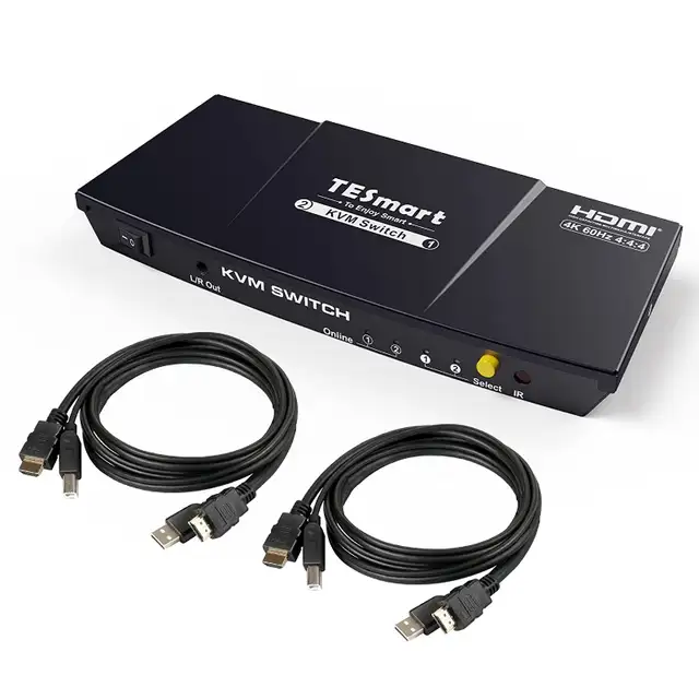 *New (Reg. $220)* TESmart 2x1 HDMI KVM Switch in Mice, Keyboards & Webcams in Markham / York Region - Image 2
