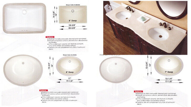 UNIC+ DVK ALL bathroom sinks on sale up to 60% off in Cabinets & Countertops in Burnaby/New Westminster - Image 4