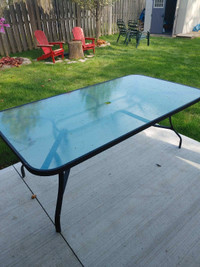 Large rectangle patio table, 6ft×39.5" (delivery possible)