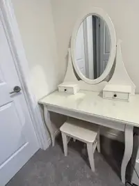 Vanity table and stool