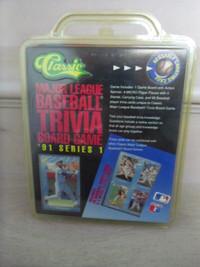 1991-Classic-Major League Baseball Trivia Board Games