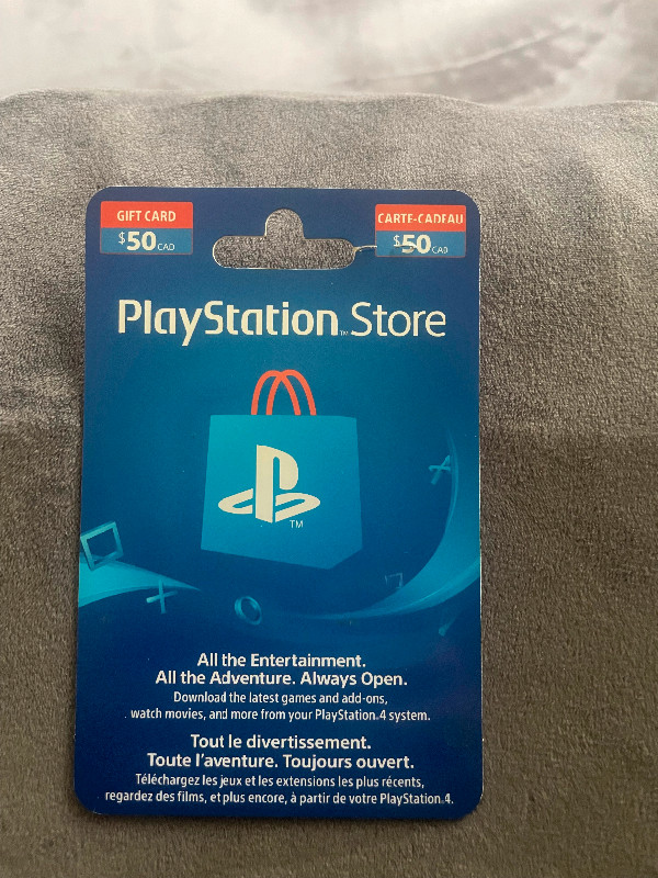 Play station gift card in Toys & Games in Cambridge