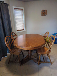 Free Dining Room Table with 4 Chairs