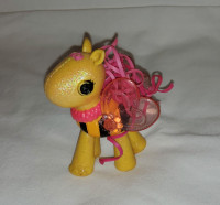 Lalaloopsy Mini Glitter Ponies HONEYCOMB Yellow Black 3" Pony