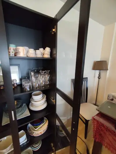 Black Glass Cabinet, View more