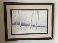 Winter Birch [Daniele Lemieux] Oil on Panel