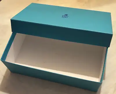 Authentic Birks turquoise empty gift box - Measures 8 inches long, 4.5 inches wide - firm price — ca...