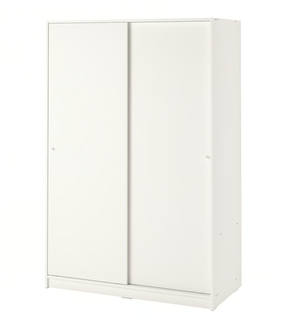 KLEPPSTAD Wardrobe with sliding doors + 3 shelves, View more